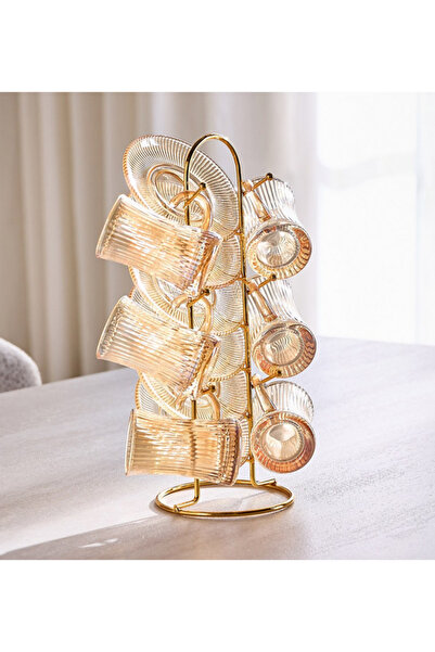 Ruba طقم استكان زجاجي مكون من 12 قطعة - 110 مل، يكفي لـ 6 أشخاص