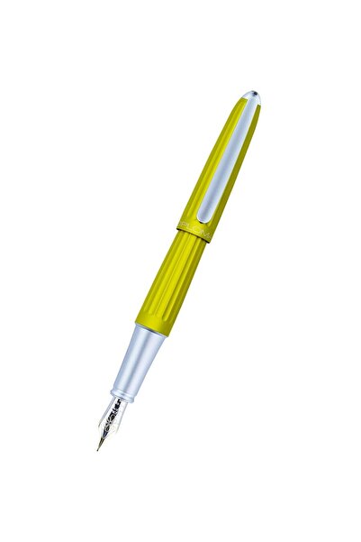 Diplomat Stilou Aero, cu penita M, aurita 14kt. - citrus chrom