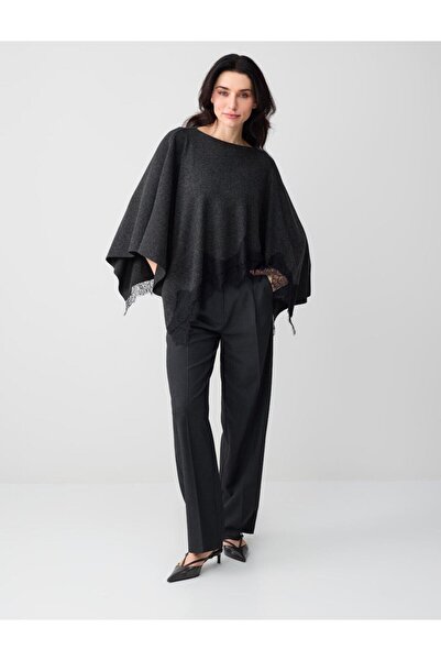 Jimmy Key Antrasit Normal Bel Normal Paça Cepli Dokuma Pantolon