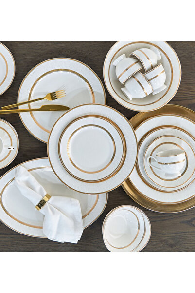 Royal Prestige Alisha 32-Piece New Bone China Dinner Set - Serves 6