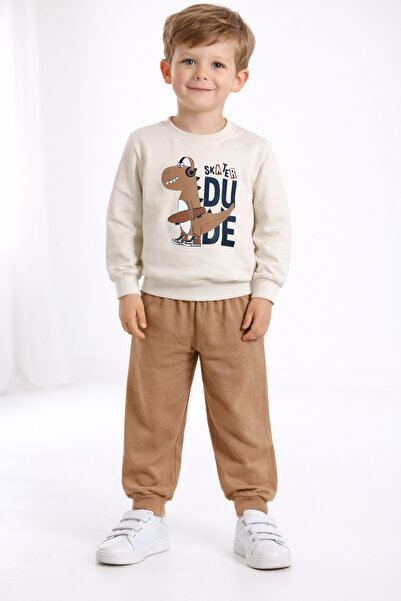 mb kids Dinazor Printed Boy's 2-Strap m Transitional Tracksuit Set