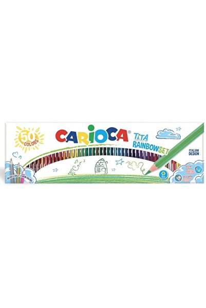 CARIOCA Tita Rainbow Set colored pencils, hexagonal, flexible, 50 colors/box