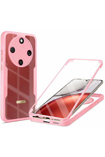Techsuit Husa pentru Honor Magic8 Lite + Folie - ColorVerse 360 Series - Pink