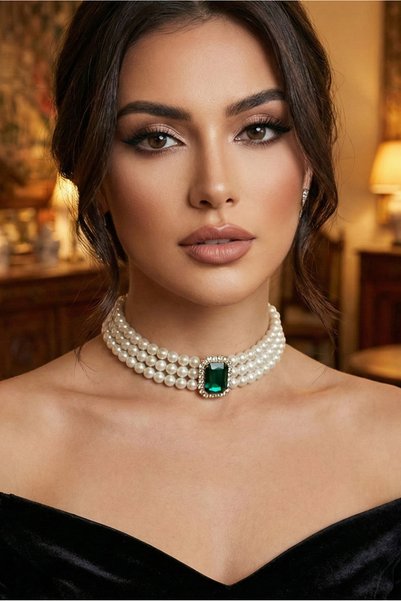 happyline accessories "ufak ayrıntılar güzelliği" Cam İncili Gold Kaplama Tas...
