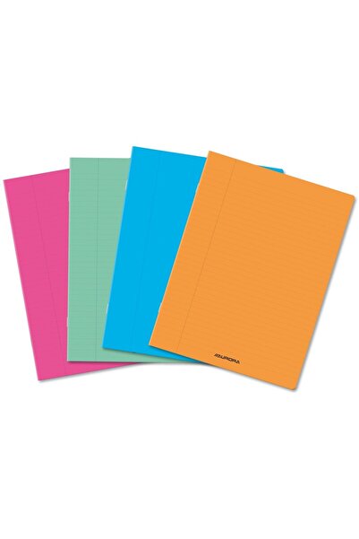 Aurora A5 notebook, 36 sheets - 80g/m2, left ruled, transparent colored PP co...