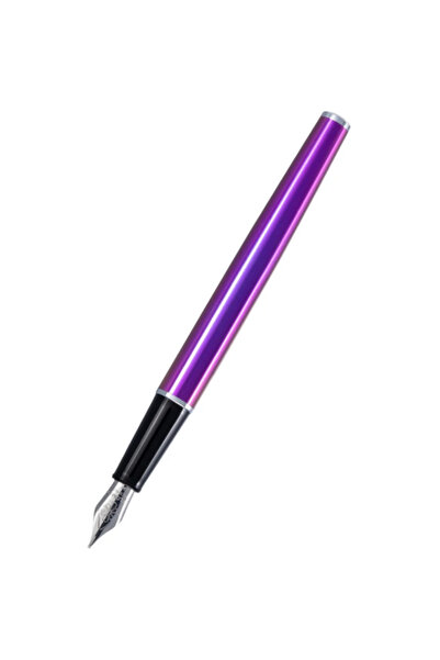 Diplomat Stilou Traveller, cu penita M, din otel inoxidabil - funky fuchsia