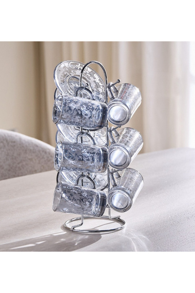 Amal 12-Piece Glass Istikan Set - 110 ml, Serves 6