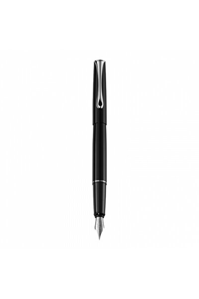 Diplomat Esteem pen, with M nib, stainless steel - dark blue lacquer