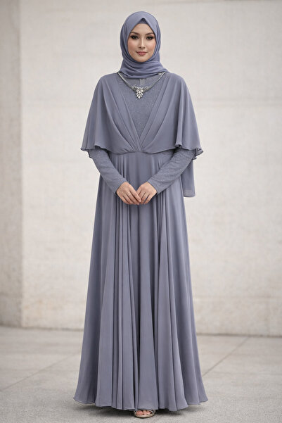 Famelin Cape Model Evening Dresses