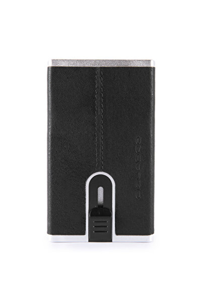 PIQUADRO Piquadro, Черен квадрат, Кожа зимен, Квадратна плъзгаща се система, ...