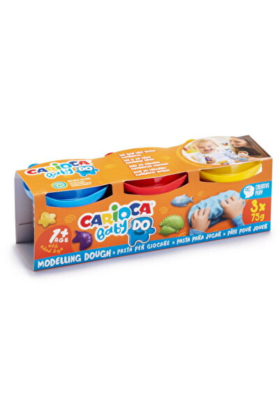CARIOCA Plasticine, 3 colors x 75 g/set, Baby