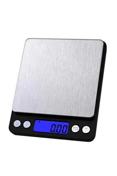 Flippy Mini Electronic Scale, Flippy, for Food/Jewelry, max 3 Kg, Black/Grey