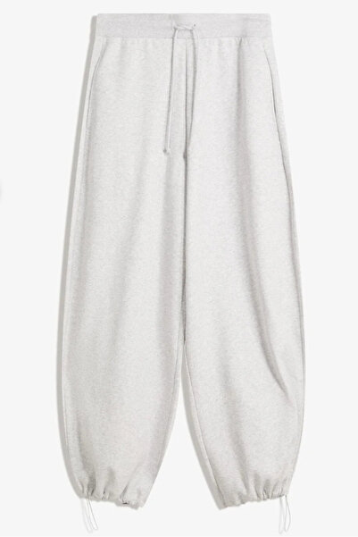 macharel jeans Fleece-Lined Barrel Fit Sweatpants with Stoppers