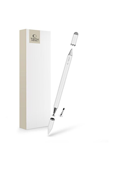 Tech-Protect Stilou USP200 cu 3 vârfuri, alb