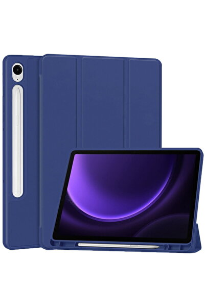 Techsuit Case for Samsung Galaxy Tab S9 FE - Flex Trifold - Dark Blue