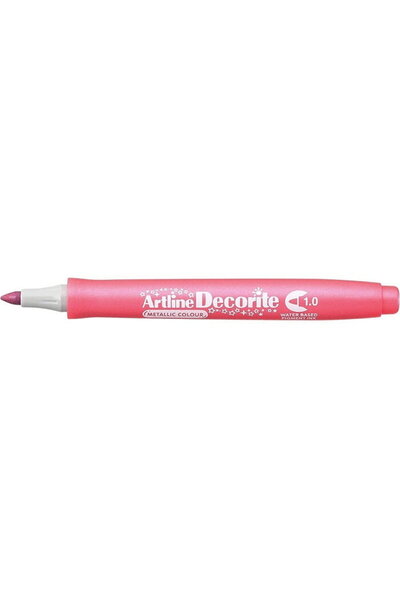 artline Marker Decorite, varf rotund 1.0mm - roz metalizat
