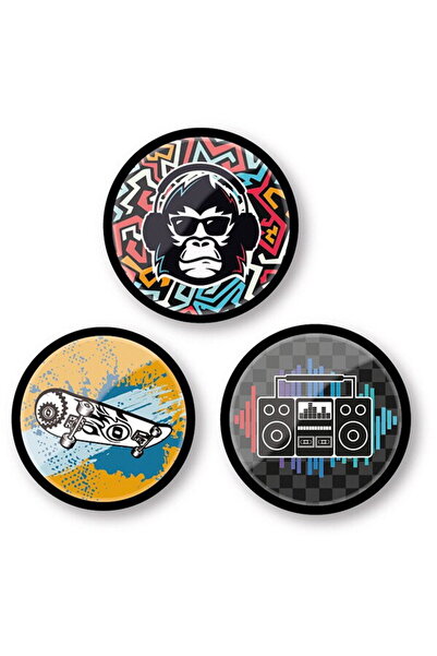Nikidom Badges, 3pcs/set, Roller - Beat