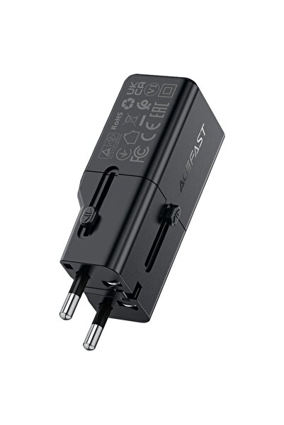Acefast Incarcator Retea Z7 Travel, 30W, 3A, 1 x USB-C, Negru