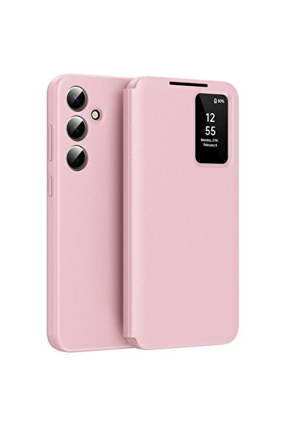 Techsuit Husă pentru Samsung Galaxy S23 FE - Seria SmartView - Roz