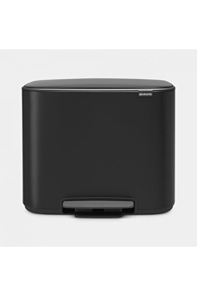 Brabantia Bo Pedal 11l+ 23l, Inox, Matt Black