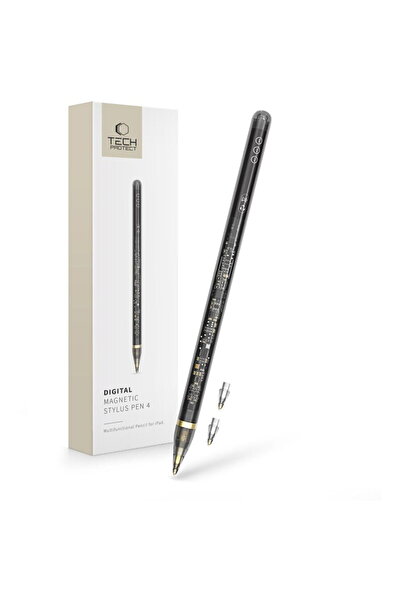 Tech-Protect STYLUS MAGNETIC DIGITAL 4" PENTRU IPAD TRANSPARENT/NEGRU