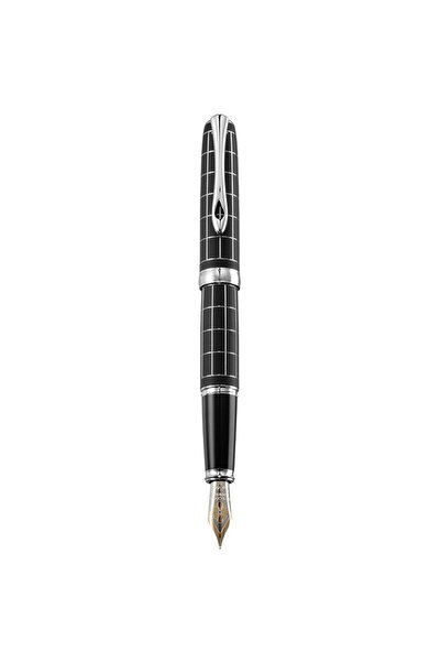 Diplomat Excellence A plus fountain pen, with M nib, 14kt gold plated. - Rhom...