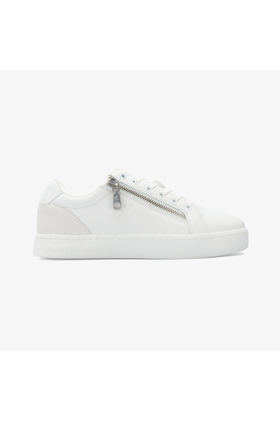 Calvin Klein Classic Cupsole Zip Low In Erkek Beyaz Sneaker