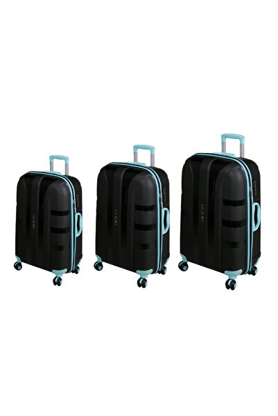 IVS Unisex Kilitli Dayanıklı Valiz Büyük - Orta - Kabin Boy Seyahat Çantası