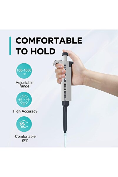 Store Laboratuvar Pipeti Plastik Tek Kanallı Dijital Ayarlanabilir Mikropipet...