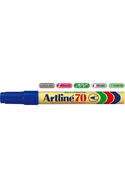 artline Permanent marker 70, metal body, round tip 1.5mm - blue