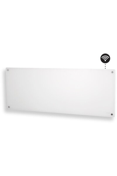 Mill Glass heating panel Wifi + Bluetooth + LED display GL1200WIFI3, White, 1...