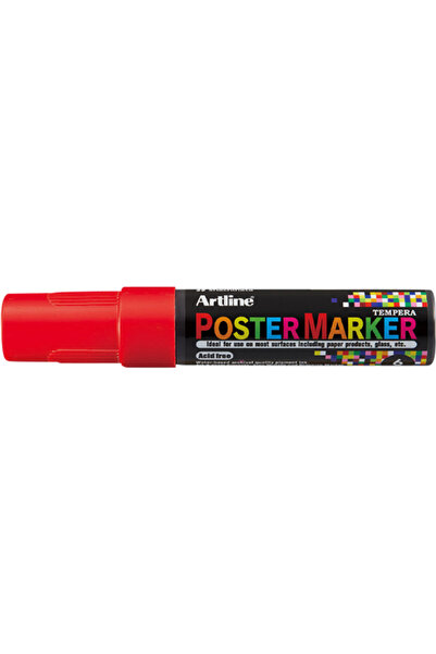 artline Marker pentru poster ARTLINE, corp plastic, varf rotund 6mm - rosu