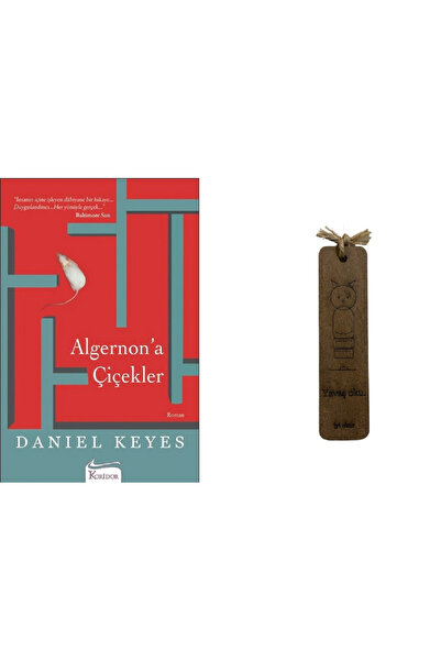 Koridor Yayıncılık Algernon'a Çiçekler ( Ahşap Ayraç Hd )