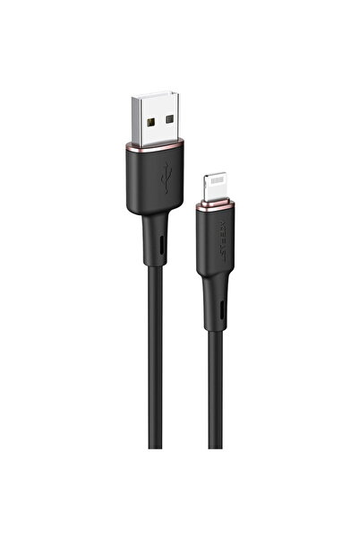 Acefast C2-02 Lightning 1.2m, 2.4A Negru