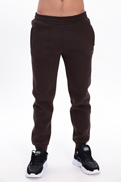 Rowinger 3 Thread Thick Textured Zipper Pocket Ribbed Cuffed Winter Men's Swe...