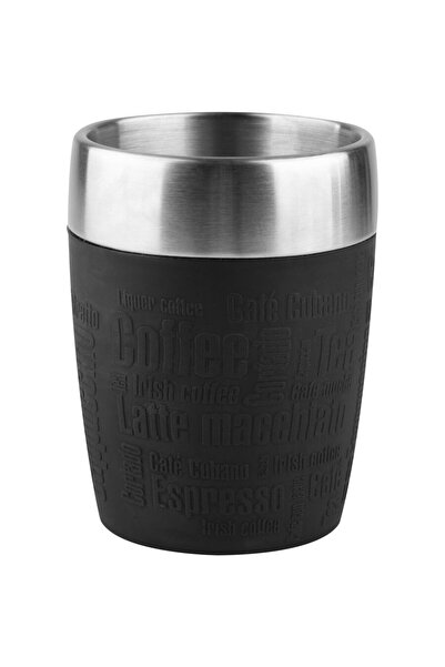 emsa Cană termică TRAVEL CUP (negru/oțel inoxidabil, 0,2 litri)