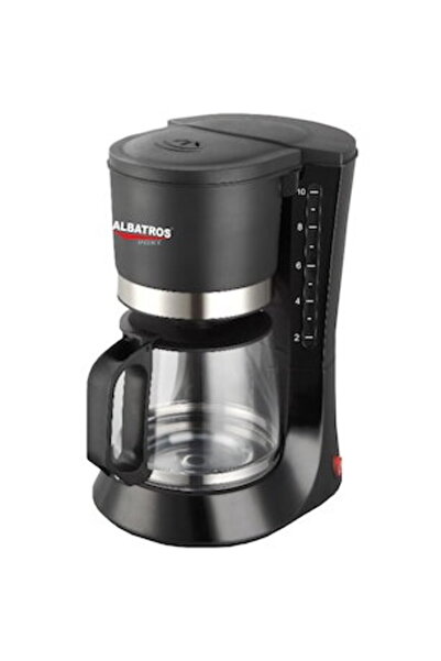 ALBATROS DELICE, 680 W, 1.2 l, 10 cup capacity, anti-drip function, Black