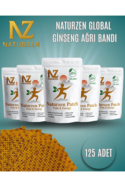 NATURZEN GLOBAL Ginseng Ağrı Bandı Hızlı, Etkili, Doğal, Bitkisel Rahatlatıcı...