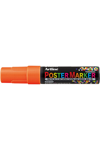artline ARTLINE poster marker, plastic body, round tip 6mm - fluorescent orange