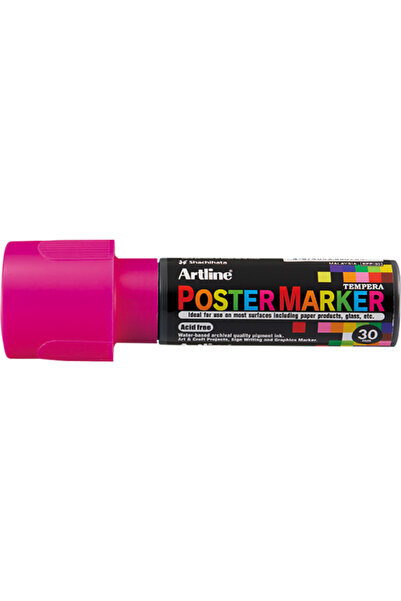 artline ARTLINE poster marker, plastic body, beveled tip 30mm - fluorescent pink
