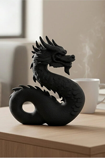 datpy Dekoratif Ejderha Biblosu Dragon Heykeli - Modern Masaüstü Ofis ve Ev H...