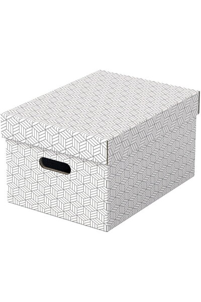 Esselte Home Recycled storage box, cardboard, 36x26x20 cm, with lid, 3 pcs/se...