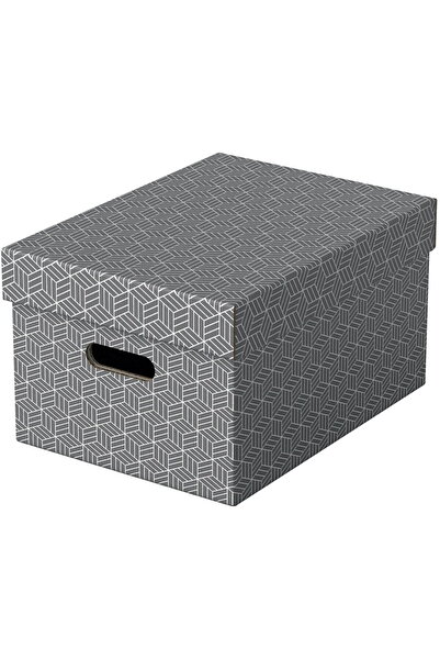 Esselte Home Recycled storage box, cardboard, 36x26x20 cm, with lid, 3 pcs/se...