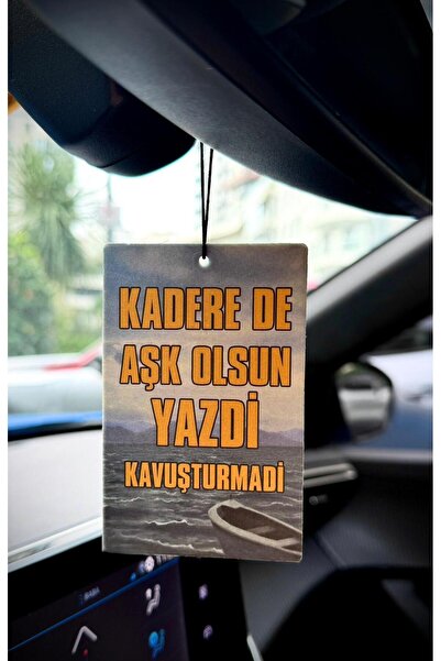 Duftpalm KADERE DE AŞK OLSUN YAZDİ KAVUŞTURMADİ TASARIMLI EĞLENCELİ ARAÇ KOKU...