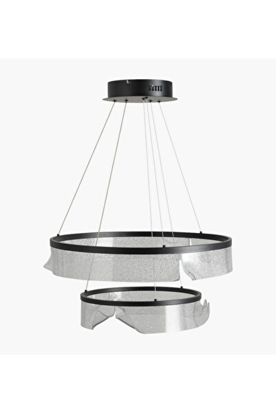 Generic Roscoe 2-Ring LED Acrylic Chandelier