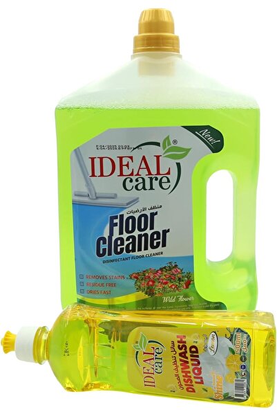 Ideal Pack عبوة كومبو من منظف الأرضيات السائل الاحترافي من إيديال كير سعة 3 ل...