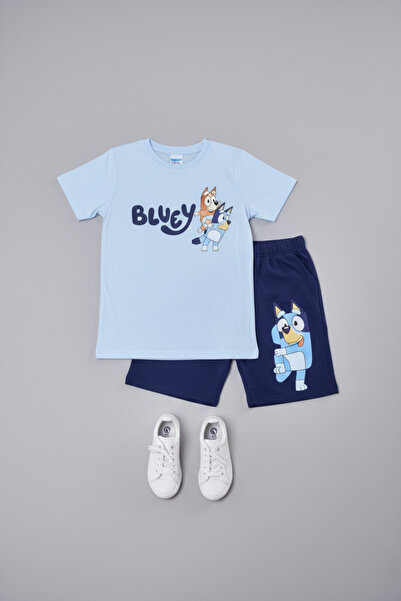 Andro Wear 100% Cotton Cartoon Character Printed Summer Blue Children's Pajam...
