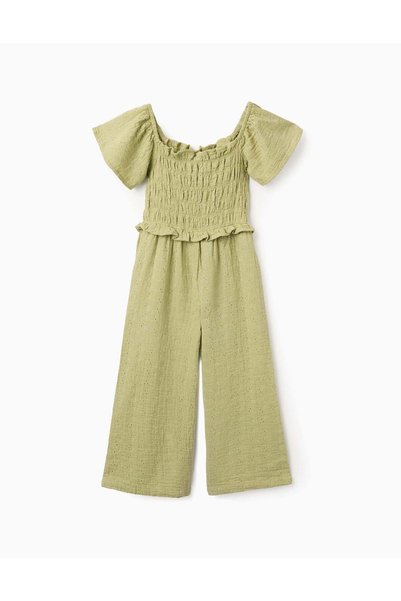 Ziddy OVERALL EMBROIDERY, LIGHT GREEN, 3/4