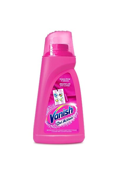 Vanish Oxi Pink Fabric Stain Remover Liquid for Colour Fabrics 1 L