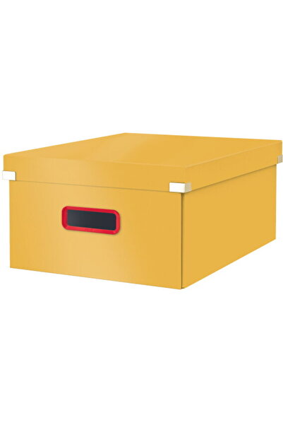 Leitz Cosy Click & Store storage box, laminated cardboard, foldable, with lid...